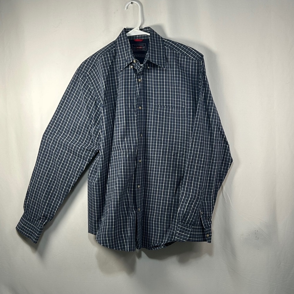 Rafter C‎ Cowboy Collection Mens Plaid Button Up Shirt Medium M